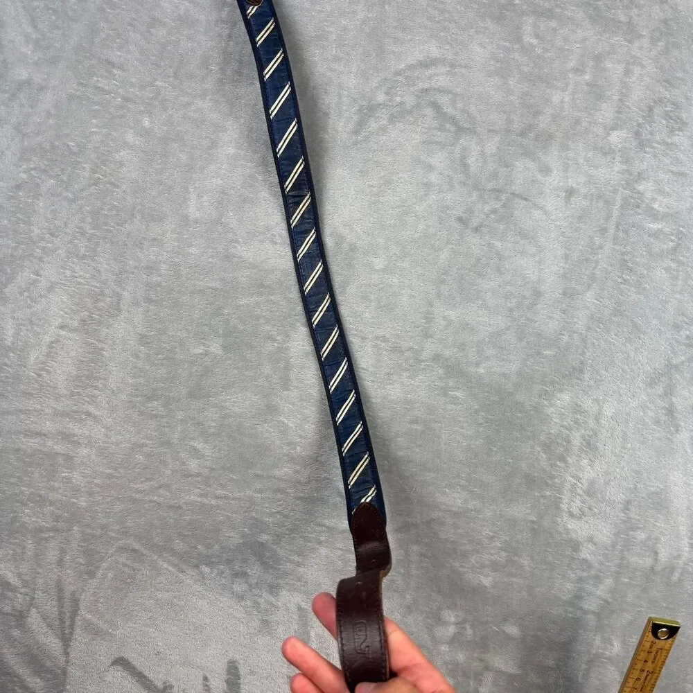 Vineyard-vines Men's Brown and Navy Belt